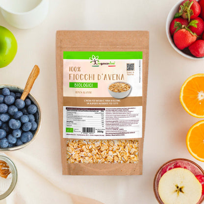 100% Fiocchi di Avena integrali piccoli senza glutine BIO - 350g